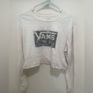 Vans Off The Wall White Crop Top